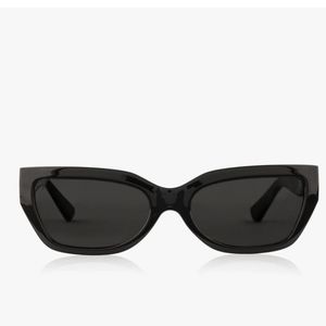 DIME Fiance glossy black sunglasses
